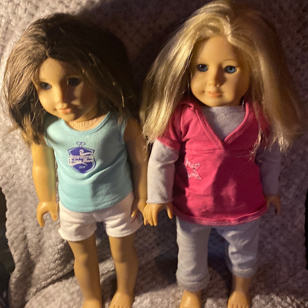 2 American girl dolls $50 each